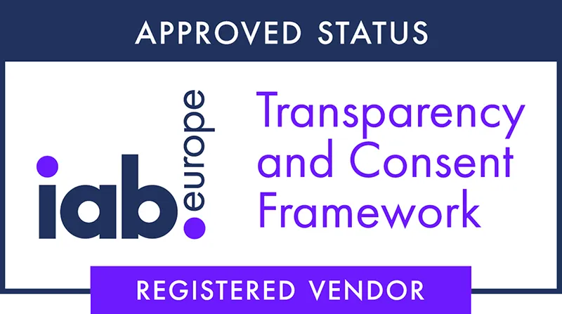 Transparency and consent framework. Approved vendor. IAB Europe.